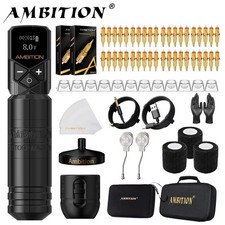 Ambition Torped 32mm Tattoo Machine Set 4.0-4.5-5.0mm Stroke Brushless Motor Kit