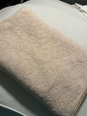 Bella Notte Linens Adele Queen Coverlet in Pearl (peachy pink)