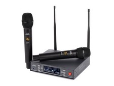 Monoprice 200-Channel UHF Dual Handheld Wireless Microphones System 262 Feet