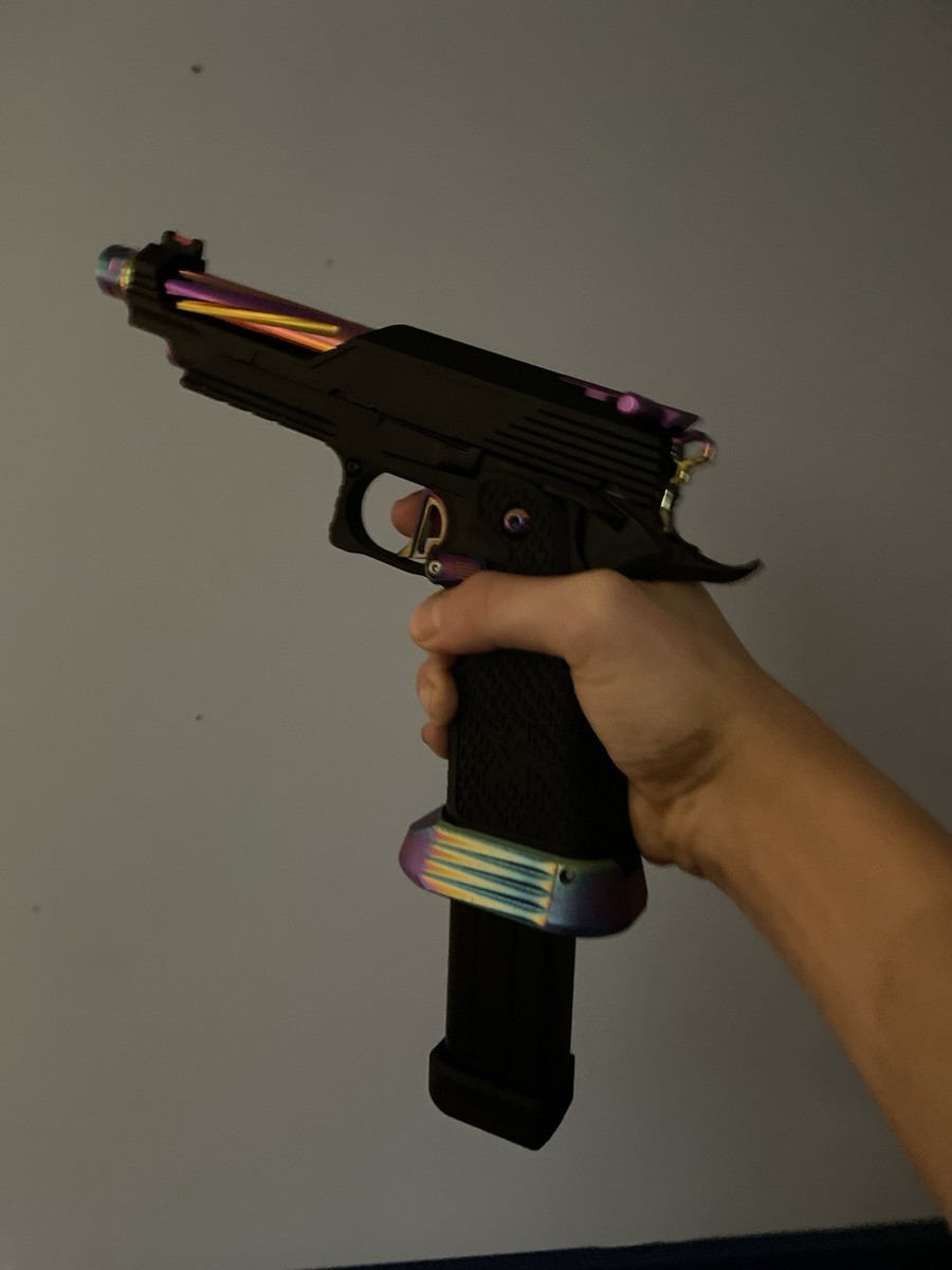 Tokyo Marui Hi Capa 5.1 Custom Gas Airsoft Pistol, Rainbow Parts
