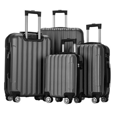 16 20 24 28'' Luggage Travel 4-in-1 Set Bag Trolley Hard Shell Suitcase w/ TSA