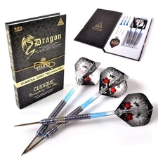 CUESOUL Dragon Fashionable 90% tungsten Steel Tip Darts Set,26 Grams Barrel with
