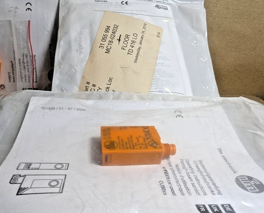 IFM Efector OJ5030 OJS-OOKG/SO/AS Through-Beam Sensor Transmitter, 10-30V (NEW) - Image 3 of 4