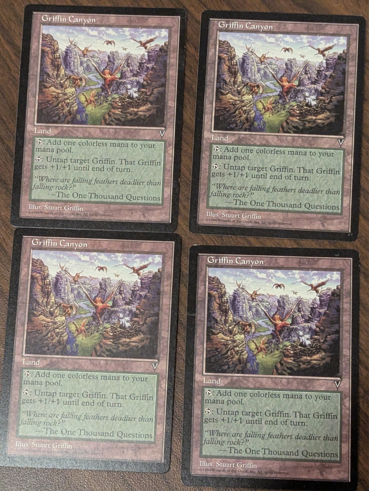 MTG Griffin Canyon Visions #163 Excellent-Near Mint Ungraded