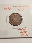 1898 UNC+++ Indian Head Cent Rare Gem Key Scarce