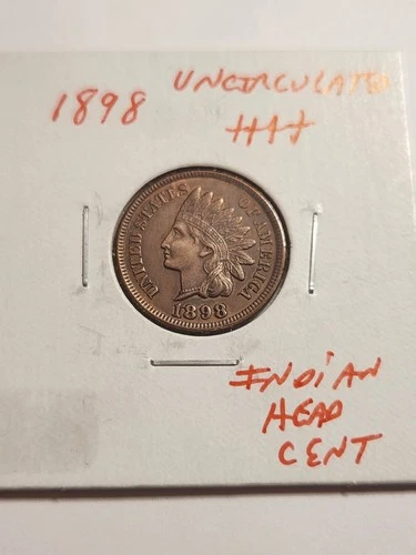 1898 UNC+++ Indian Head Cent Rare Gem Key Scarce
