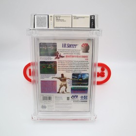Sega Saturn Game VR SOCCER - WATA GRADED 8.5 A! NEW & Factory Sealed!