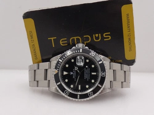 ROLEX SUBMARINER DATE 16610 ONLY SWISS WITH ROLEX SERVICE '1998 AUTOMATIC WATCH