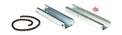 Chain Drive Enclosed C-Channel Garage Door Opener Rail Extention Kit