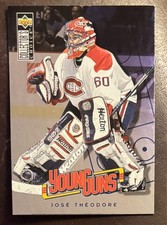 1996-97 Upper Deck Collector's Choice #351 Jose Theodore Young Guns Rookie Card. rookie card picture