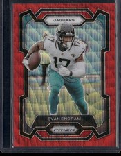 2023 Panini Prizm Evan Engram Red Wave Prizm /149 #135 Jacksonville Jaguars