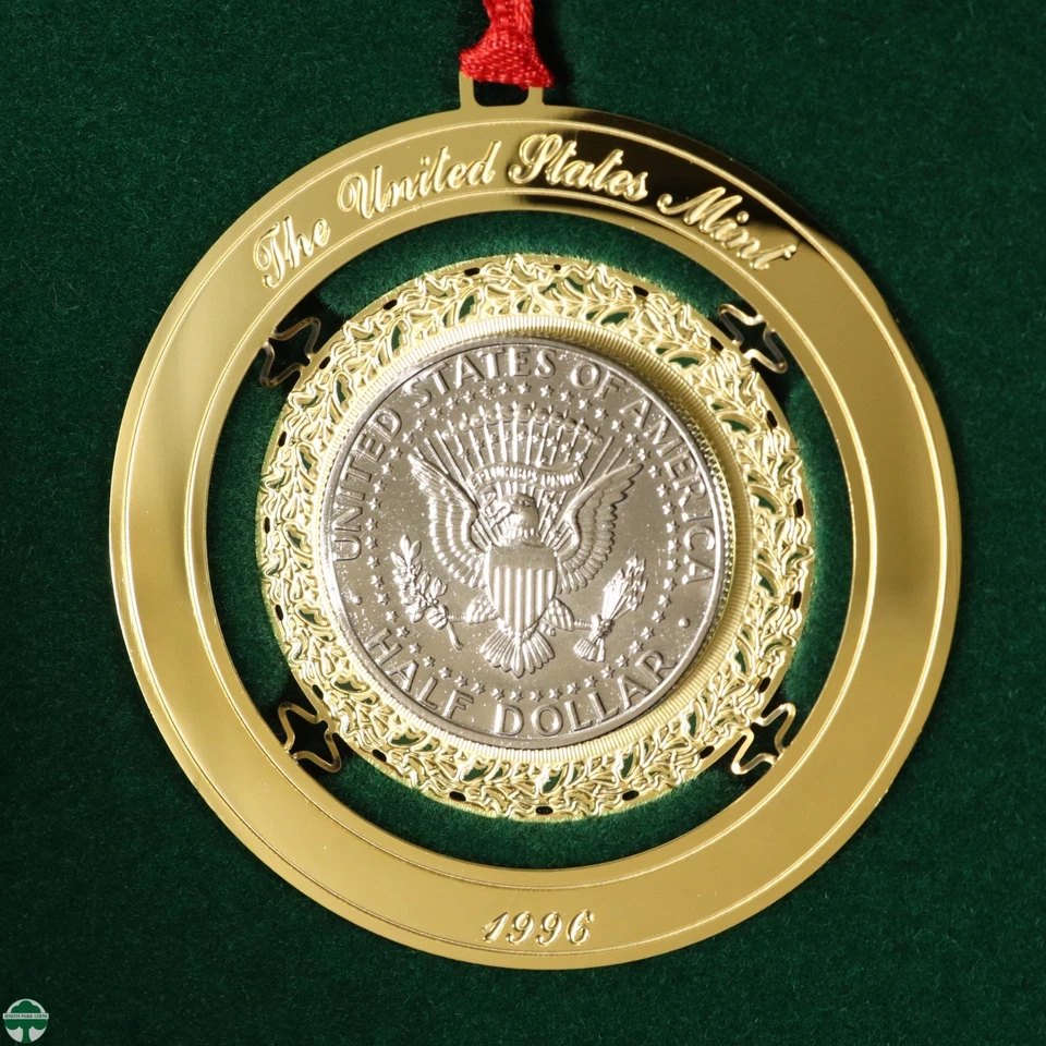 1996 United States Mint Half Dollar Christmas Ornament - Image 2 of 4