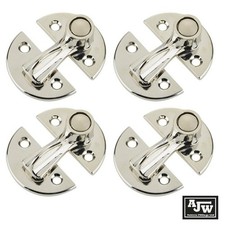 Chrome Gravelly Fastener Complete (x4) Trailer Horsebox Coach Bus Lorry Caravan