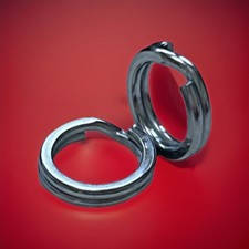 Ultra Heavy Duty  Forged Stainless Steel Split Key Rings Crafts Fishing Hardware