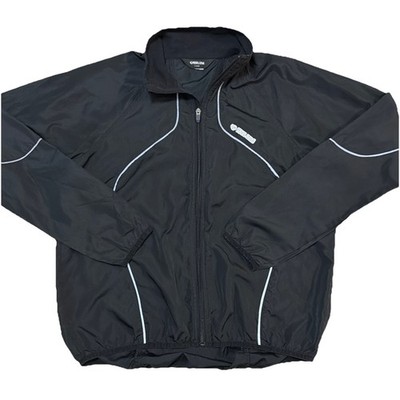 PEARL IZUMI Bicycling Black Full Zip Mens XL Reflective Inside Pocket