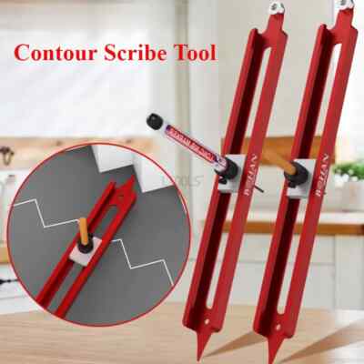 Multi Houtbewerking Sliding Gauge Aluminium Scribe Heerser Dieptemeter T-Vierkante Scribing Meetinstrumenten Markering Gauge T Heerser Houtbewerkingsgereedschap(Type B (0-210) mm