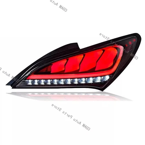 Par de luces traseras LED secuenciales blancas brillantes para Hyundai Genesis cupé 2010-2016 - Imagen 6 de 10