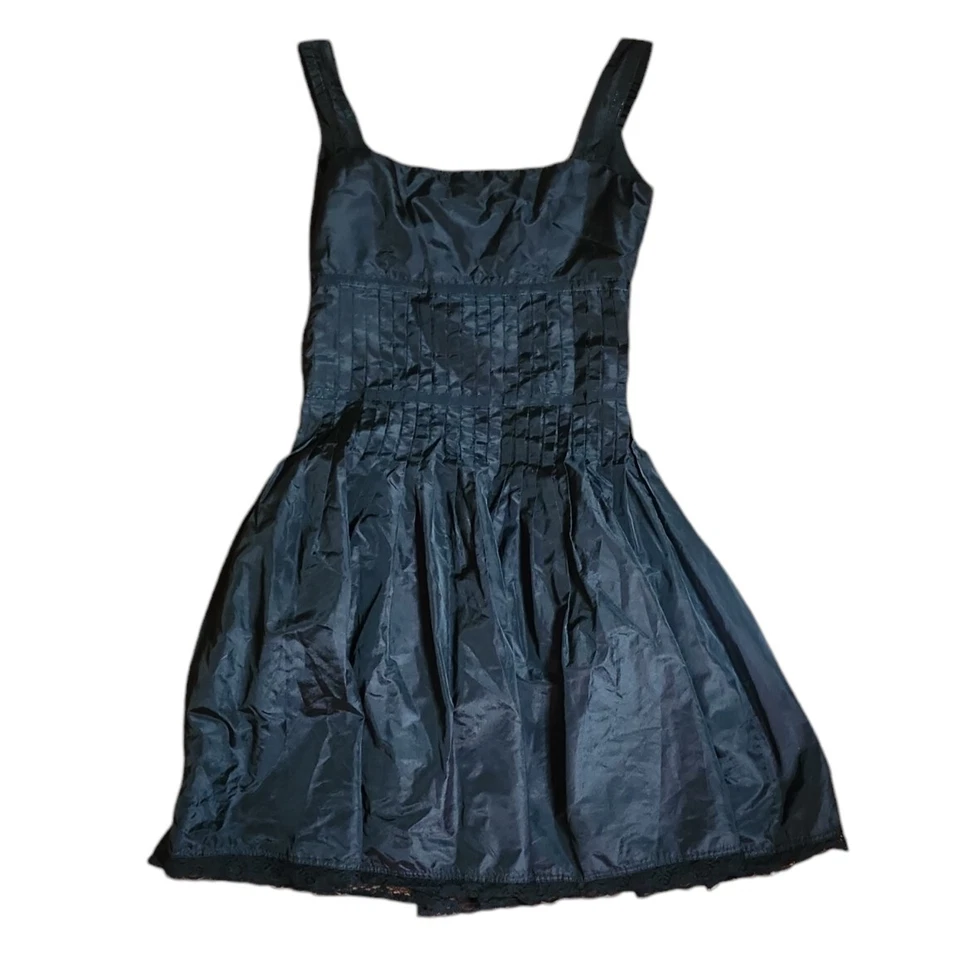 Fire Los Angeles Dress Juniors Size 3 Solid All Black Sleeveless Side Zip - Image 4 of 4