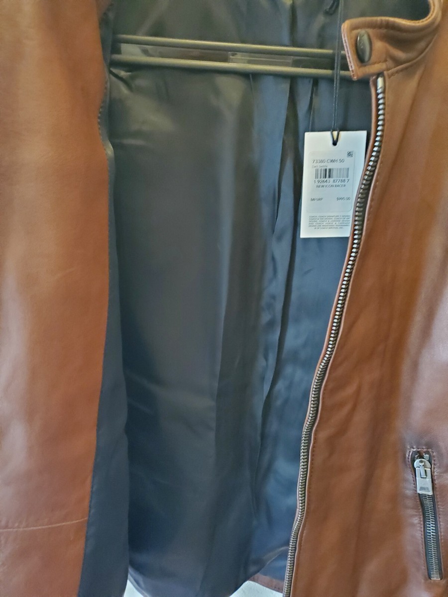 ジャケット・アウター COACH THE RACER JACKET Taka NEW Coach Leather