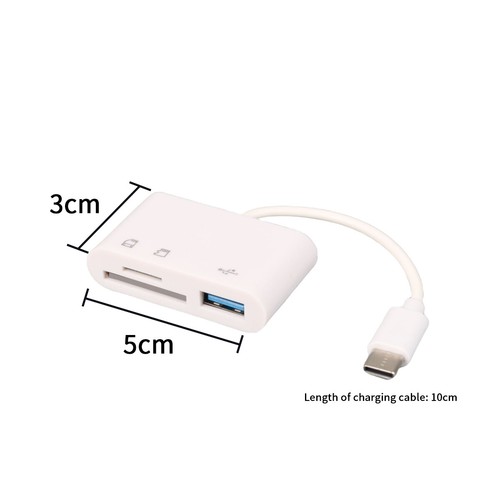 USB-C To SD Card Reader Adapter Type-C For Apple iPad Macbook Pro Air iPhone 15 - Picture 4 of 12