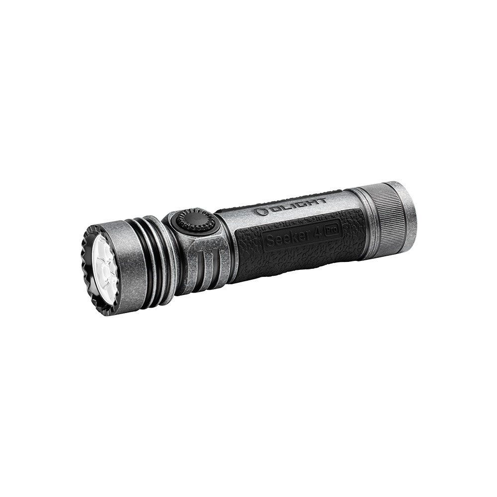 Olight Seeker 4 Pro Silver-Plated Bronze Flashlight, 4600 Olight Seeker 4 Pro Silver-Plated Bronze Flashlight, 4600