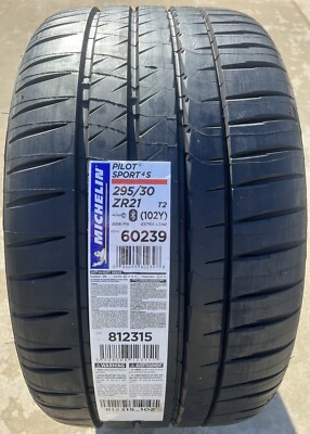ONE BRAND NEW 295/30ZR21 (102Y) Michelin Pilot Sport 4S T2 Tesla