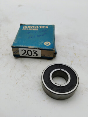 Bower 203 Rubber Sealed Ball Bearing NOS Made in USA