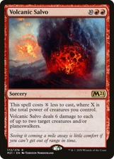 VOLCANIC SALVO x4 mtg NM-M M21 Magic Core Set 2021 4 Rare