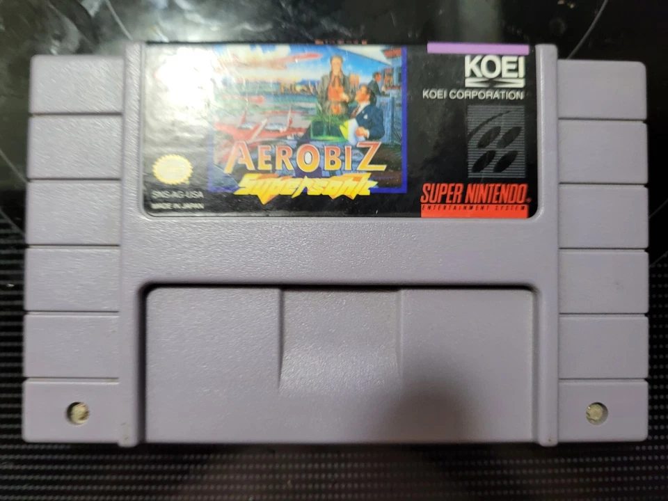 Vintage Nintendo SNES KOEI AEROBIZ SUPERSONIC Game - Image 2 of 2