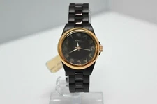 New Marc By Marc Jacobs Brown Bubble Chocolate Gold MBM3527 MSRP $250 Watch