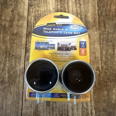 25mm 27mm 28mm 30mm 37mm Tele & Wide angle Camcorder Lens Kit 1337R