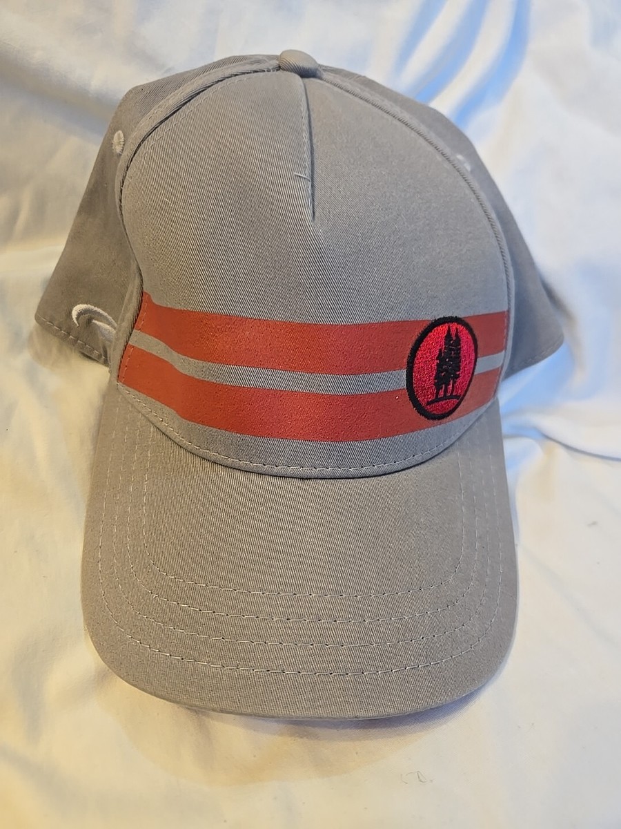 Pukka Headwear Gray With Red Stripes Flex Cotton