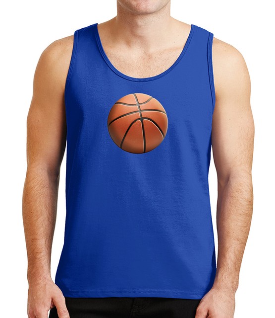 Basketball graphic printed on Mens Tank Top 3D puffy ball Tanks for Men