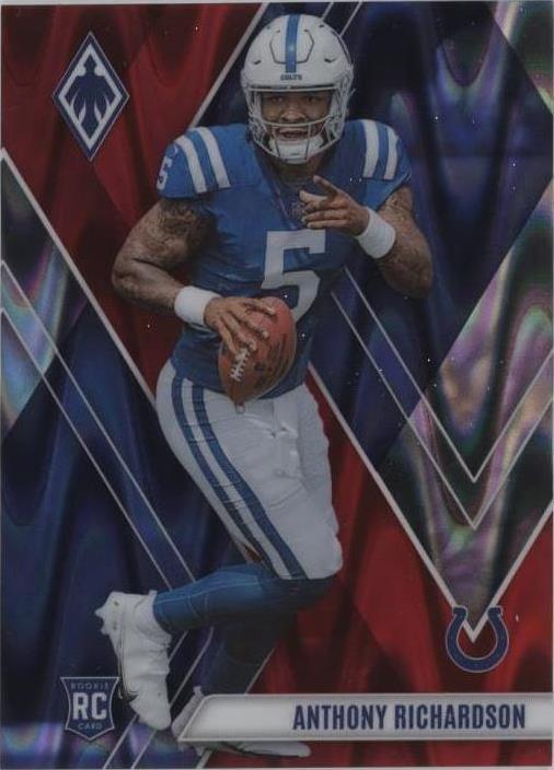 2023 Panini Phoenix - Rookies Anthony Richardson #103 Red Seismic /199 (RC)