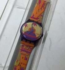 Orologio da polso vintage 1991 SWATCH "Rare Avis" di MEMPHIS designer MATTEO THUN NUOVO