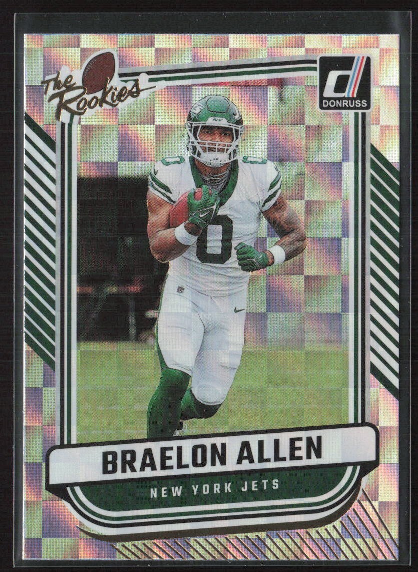 2024 Panini Donruss Braelon Allen #TR-27 The Rookies Insert Rookie RC Card Jets