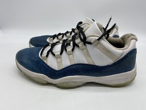 Nike Air Jordan 11 Retro Low Snakeskin Navy White CD6846-102 Size 12 BEATERS | eBay