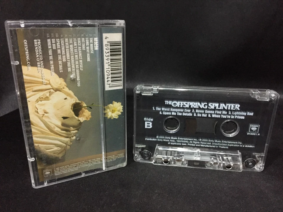 The Offspring Splinter Cassette Tape (Columbia/Sony Thailand 2003) Punk Rock Foto 2 de 3