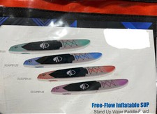 10.5ft Inflatable - Stand Up Water Paddle-Board 30  wide bright orange