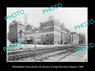 8x6 HISTORIC PHOTO OF PHILADELPHIA PENNSYLVANIA THE BERNER & ENGEL BREWERY 1900