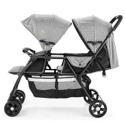 2in1 Geschwisterwagen Klappbar Zwillingswagen Buggy Doppelkinderwagen Kinderwage