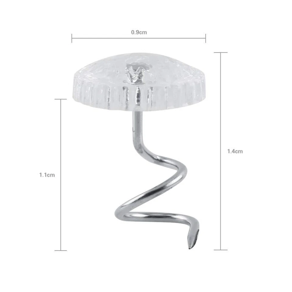 Kit de pinos de torção para forro de cabeça 100/200X para tecido sofá cadeira estofados artesanato reparo - Imagem 2 de 4