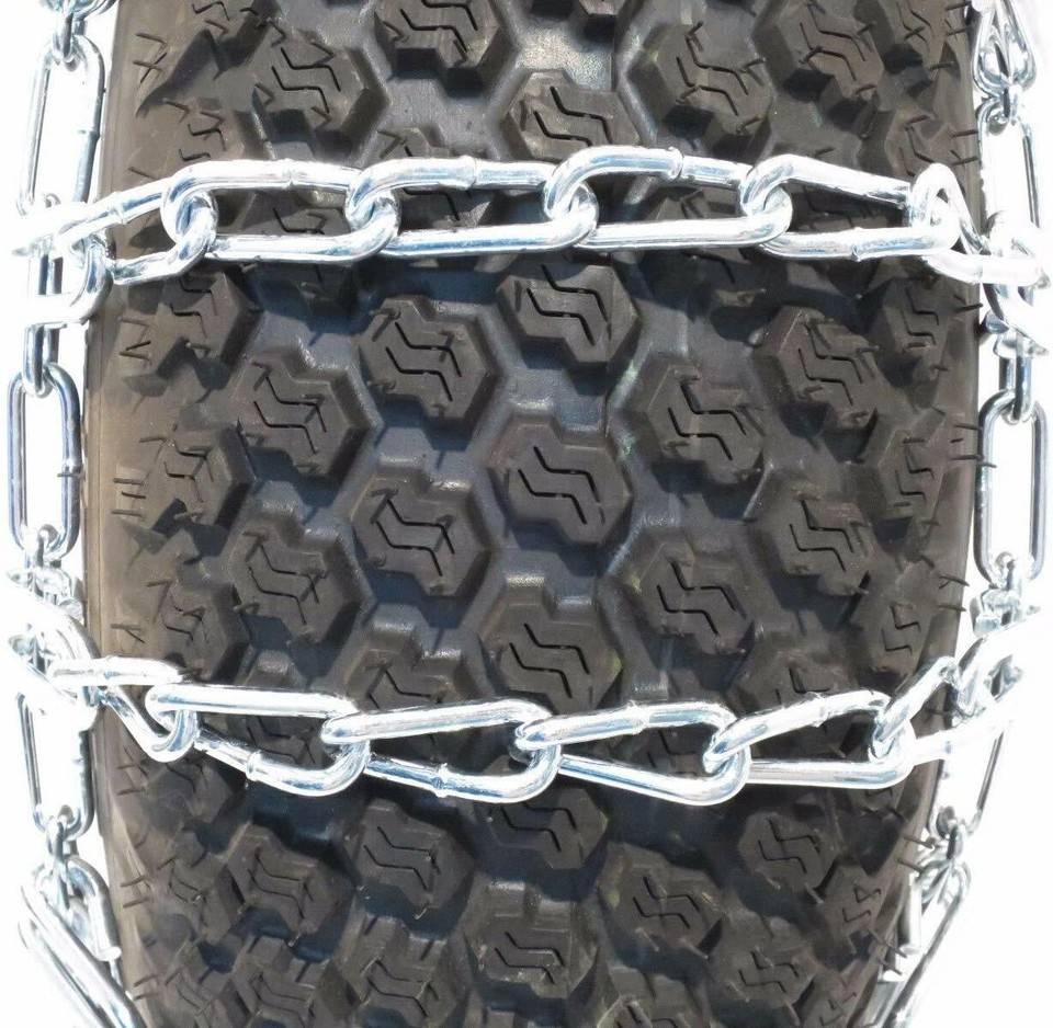 Pair Of 2 Link Tire Chains For 24x12x12 & 24x12x10 Tires – Traction For Snow Blowers & Snowthrowers!