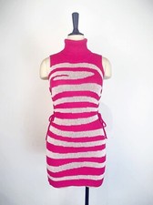 NEW Women Knitted Contrast Sexy Sleeveless Bodycon Party Club   Mini Dress #GL