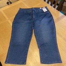 Lee Riders Women  s Indigo Capri Size 14M  Blue Casual Denim
