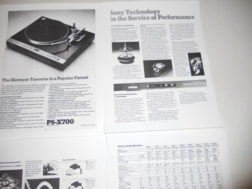 Folleto de tocadiscos Sony 1981 16 páginas artículo+información+especificaciones PS-X600/500/800x/LX5/3 - Imagen 6 de 7