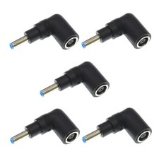 5XDC Power Adapter 7.4x5.0mm Female to 4.5x3.0mm Male Central Pin For HP Dell