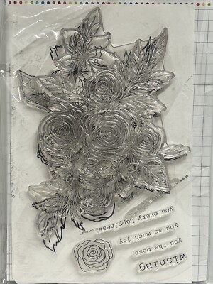 Memory Box Rose Bouquet Clear Stamp | eBay