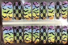 Color Nail Polish Strips,16ct. Ombré Bats. . PLEASE READ DESCRIPTION BELOW