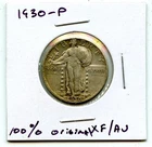 1930-P XF/AU STANDING LIBERTY QUARTER SILVER COIN!!!